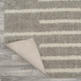 New Alaro Berber Stripe Shag Area Rug