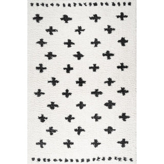 Rotorua Cristo Berber Geometric Shag Area Rug