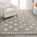 Rotorua Cristo Berber Geometric Shag Area Rug