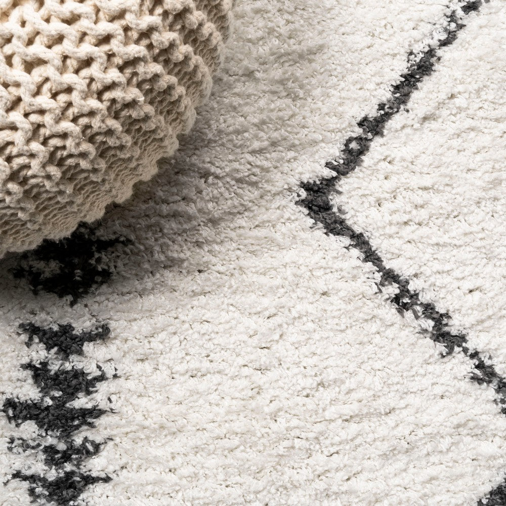 Whangarei Calvia Moroccan Diamond Shag Area Rug