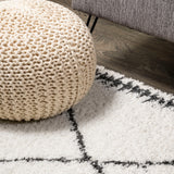 Whangarei Calvia Moroccan Diamond Shag Area Rug