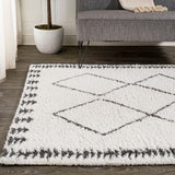 Whangarei Calvia Moroccan Diamond Shag Area Rug