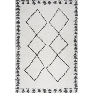Whangarei Calvia Moroccan Diamond Shag Area Rug