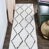 Hibiscus Catala Moroccan Diamond Shag Area Rug