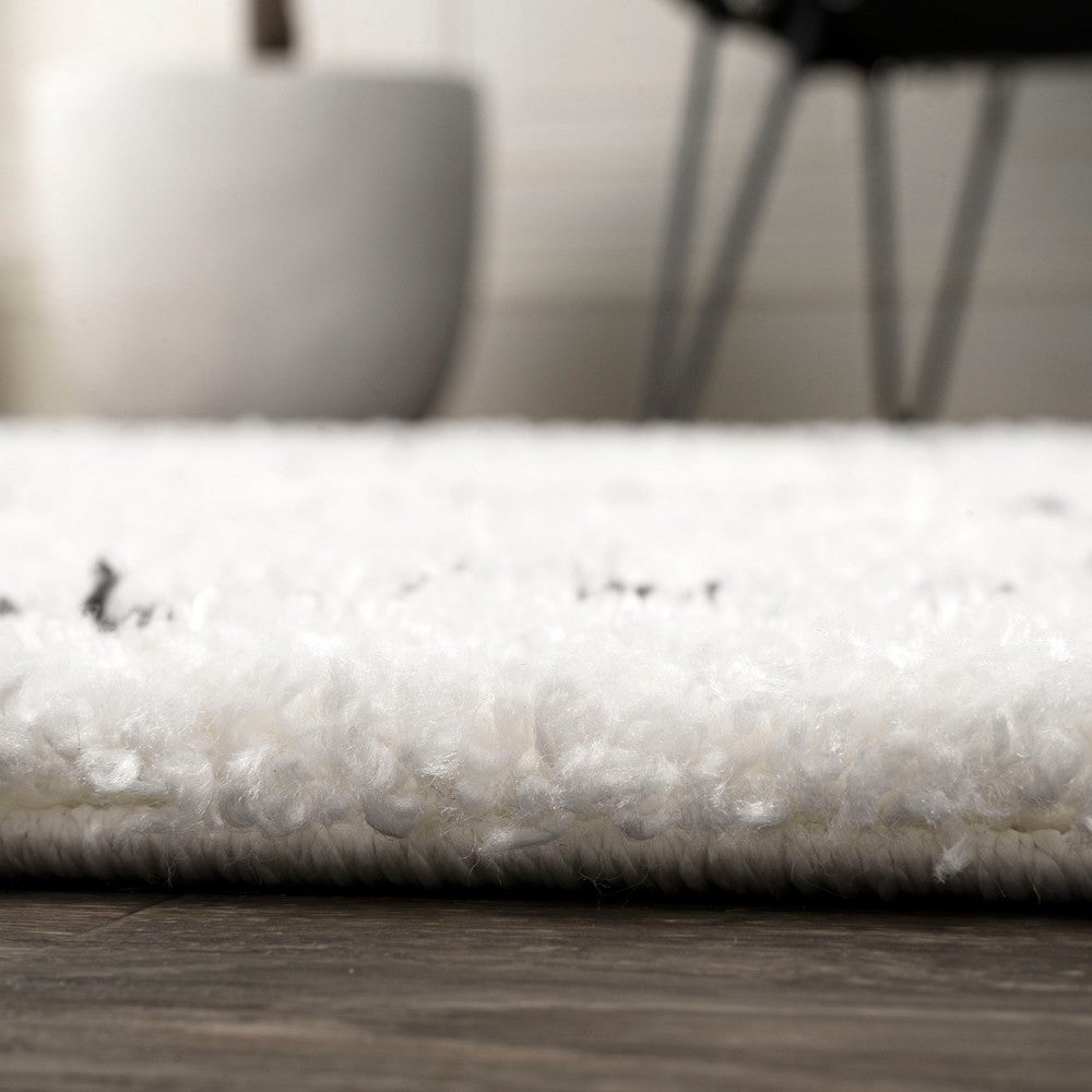 Hibiscus Catala Moroccan Diamond Shag Area Rug