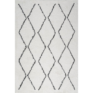 Hibiscus Catala Moroccan Diamond Shag Area Rug