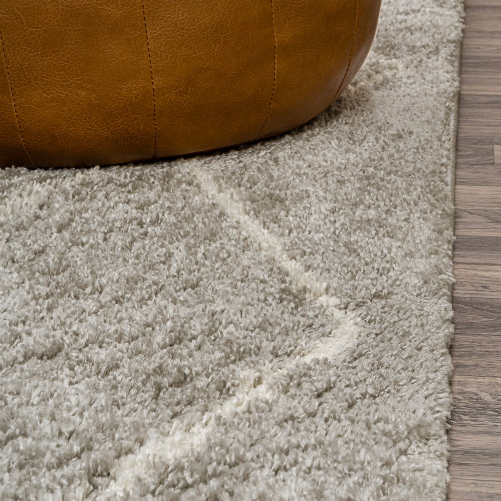 Hibiscus Catala Moroccan Diamond Shag Area Rug