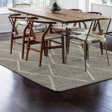 Hibiscus Catala Moroccan Diamond Shag Area Rug