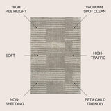 Invercargill Petra Abstract Stripe Geometric Area Rug