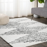 Hastings Elm Diamond Stripe Geometric Area Rug