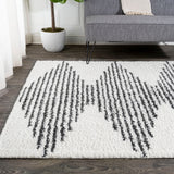 Hastings Elm Diamond Stripe Geometric Area Rug