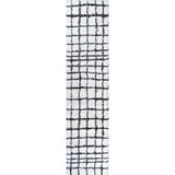 Upper Arenal Geometric Grid Shag Area Rug