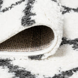 Upper Arenal Geometric Grid Shag Area Rug