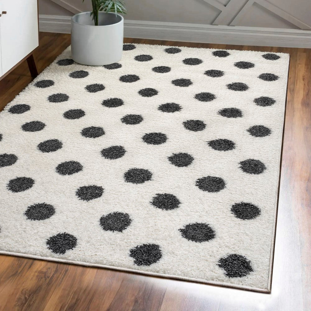 Gisborne Pere Modern Dot Shag Area Rug