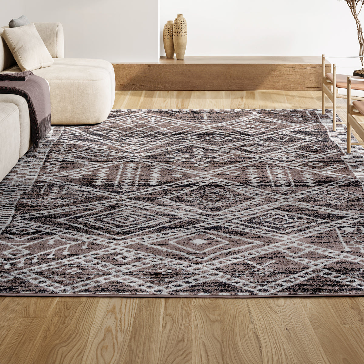 Nasir Tayri Modern Tribal Geometric Area Rug