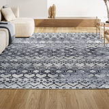 Bourke Azmar Moroccan Geometric Distressed Area Rug