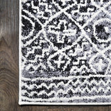 Katwe Iften Moroccan Geometric Distressed Area Rug