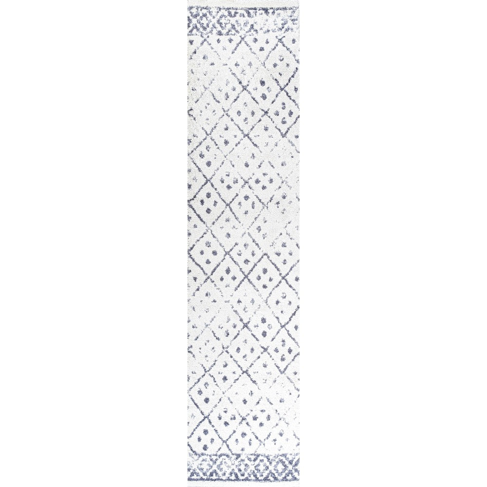 Plumtree Juba Moroccan Geometric Diamond Area Rug