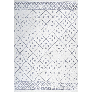 Plumtree Juba Moroccan Geometric Diamond Area Rug