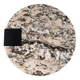 Clary 20.6" Contemporary Natural Marble/Metal Handmade Round End Table