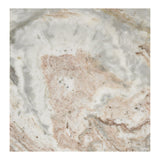 Erosia 15" Contemporary Natural Marble Handmade Cube End Table