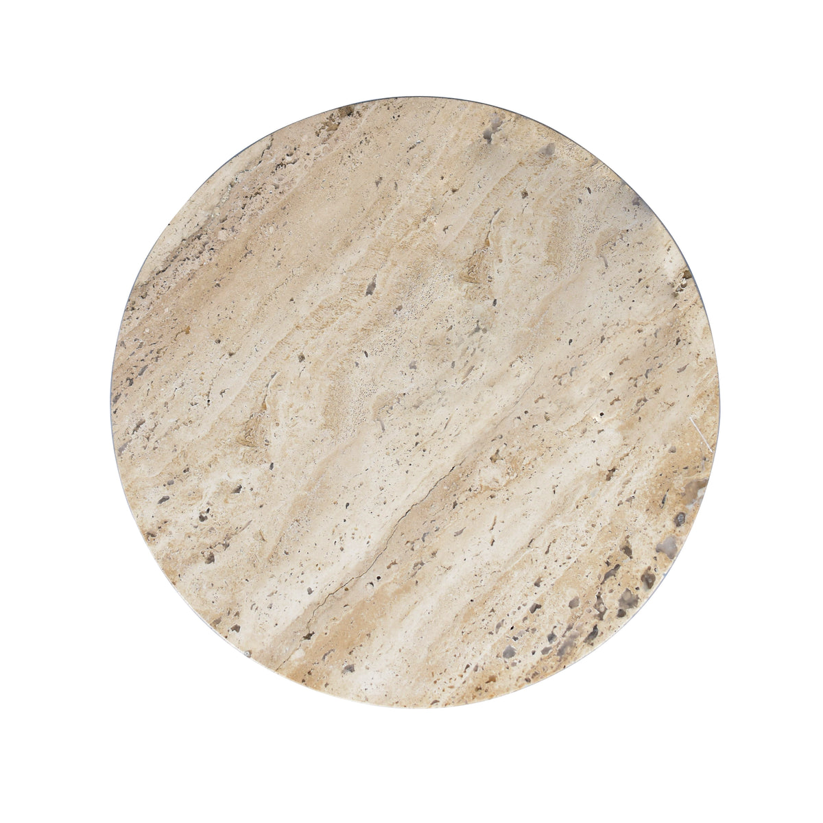Lippa 17.75" Contemporary Natural Marble Handmade X-Shaped End Table