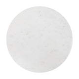 Decorative 17.5" Contemporary Natural Marble Handmade X-Shaped End Table