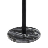 Birch 22.25" Contemporary Natural Marble/Metal Pedestal Drink Table