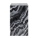 Reed 18" Contemporary Solid Natural Marble Handmade Square Plinth Block Pedestal End Table