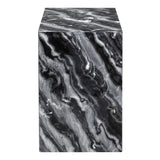 Reed 18" Contemporary Solid Natural Marble Handmade Square Plinth Block Pedestal End Table