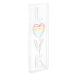 LOVE Contemporary Glam Acrylic Box USB Operated LED Neon Light