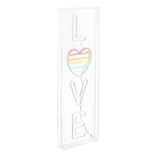 LOVE Contemporary Glam Acrylic Box USB Operated LED Neon Light
