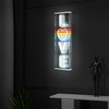 LOVE Contemporary Glam Acrylic Box USB Operated LED Neon Light