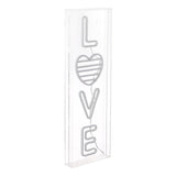 LOVE Contemporary Glam Acrylic Box USB Operated LED Neon Light