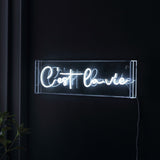 Art C'est La Vie Contemporary Glam Acrylic Box USB Operated LED Neon Light
