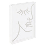 ETA  Half-Face Contemporary Glam Acrylic Box USB Operated LED Neon Light