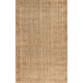 Lolland Hand Woven Herringbone Chunky Jute Area Rug