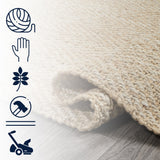 Lolland Hand Woven Herringbone Chunky Jute Area Rug