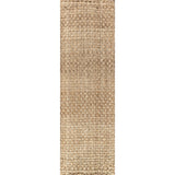 Malinn Hand Woven Boucle Chunky Jute Area Rug
