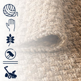 Malinn Hand Woven Boucle Chunky Jute Area Rug