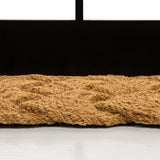 Ocean Classic Coastal Scalloped Basketweave Indoor/Outdoor Coir Mat