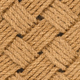 Ocean Classic Coastal Scalloped Basketweave Indoor/Outdoor Coir Mat