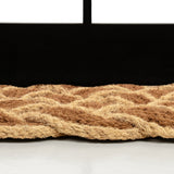 Ocean Classic Coastal Scalloped Basketweave Indoor/Outdoor Coir Mat