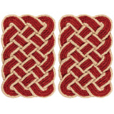 Ocean Classic Coastal Scalloped Basketweave Indoor/Outdoor Coir Mat