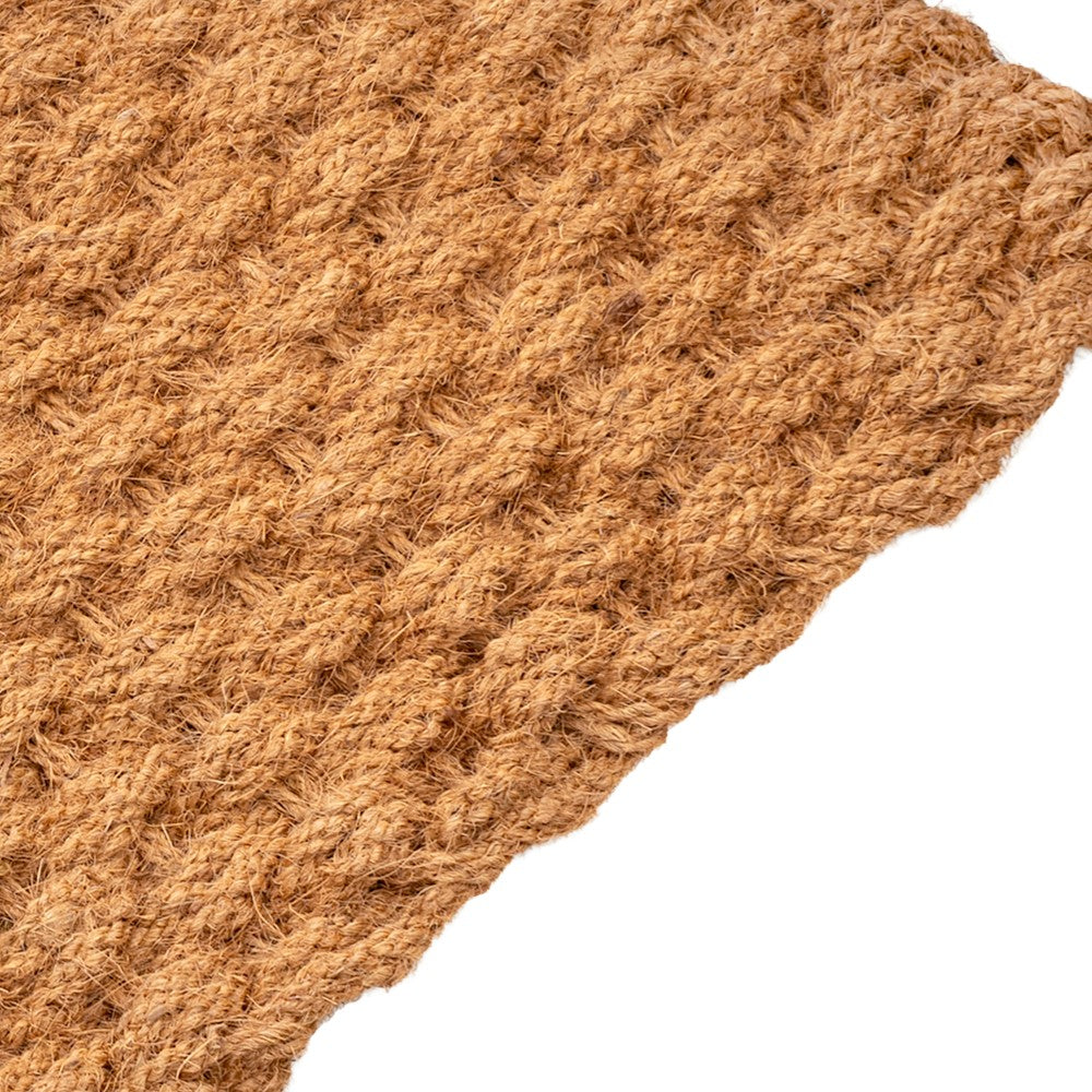 Pinal Coastal Farmhouse Handwoven Lattice Coir Mat