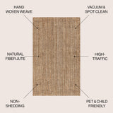 Liva Estera Hand Woven Boucle Area Rug