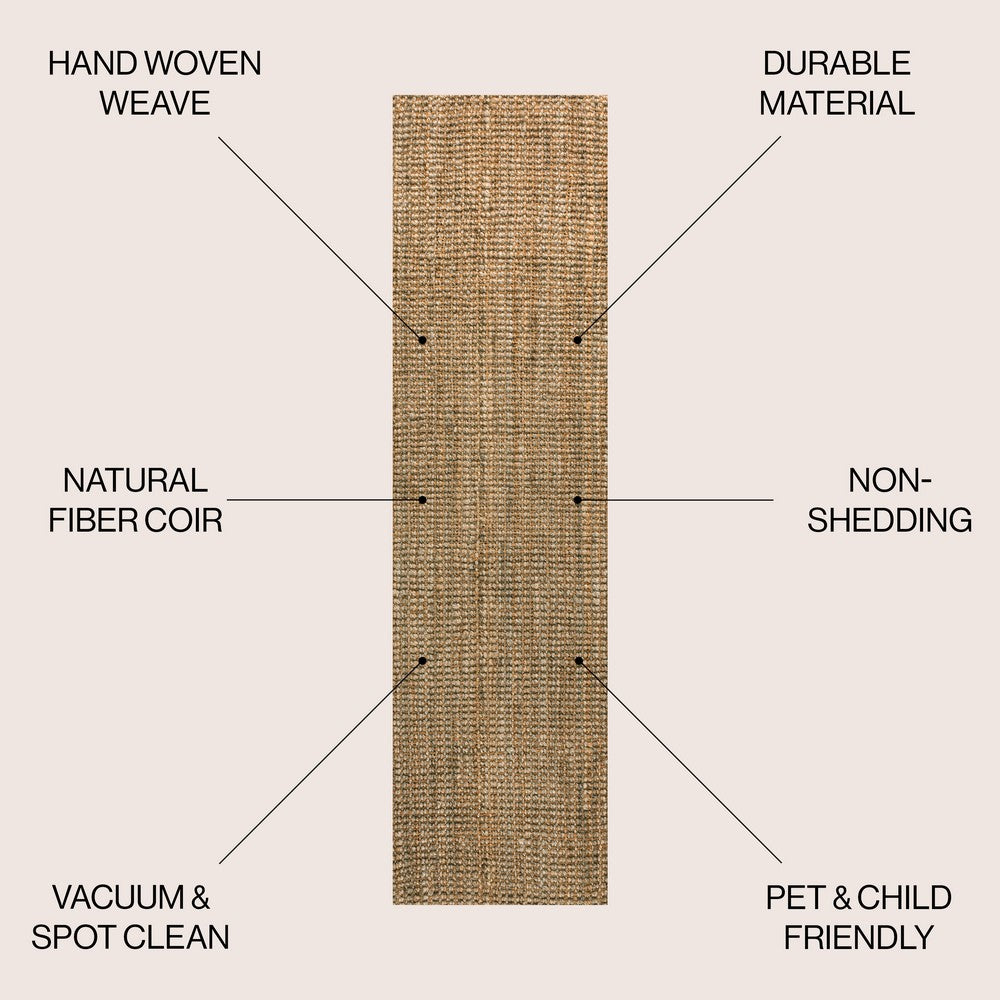Hartford Traditional Rustic Handwoven Jute Area Rug