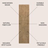 Hartford Traditional Rustic Handwoven Jute Area Rug