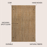 Hartford Traditional Rustic Handwoven Jute Area Rug