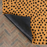 Liora Modern Classic Animal-spot Bordered Coir Area Rug